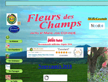 Tablet Screenshot of gite-chambres-aurieres-63.com